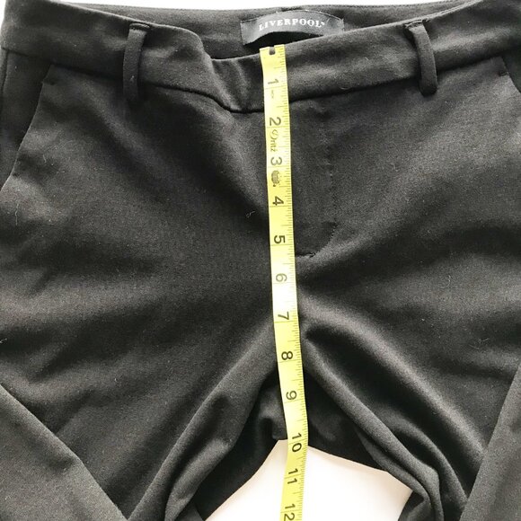LIVERPOOL Kelsey Knit Trouser Black Straight Leg Pants Womens 27 - Picture 10 of 11